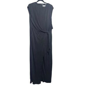 RJR John Rocha Black Tie-Waist Jumpsuit - Size 16 | Small Flaw Noted